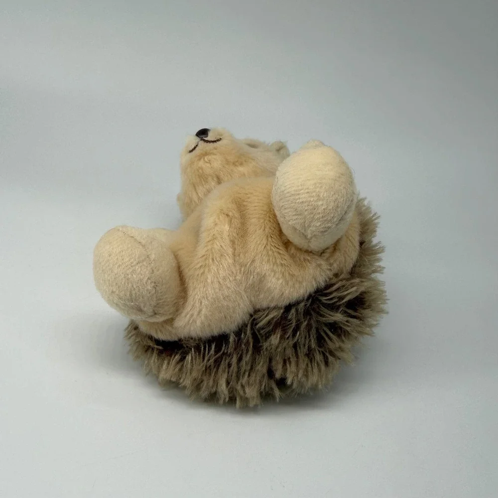 Aurora Palm Pals Hedgie Hedgehog Plush Tan Brown Fuzzy Stuffed Animal 2023